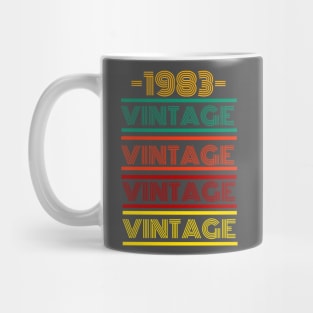 1983 Vintage Retro Colorful Design Mug